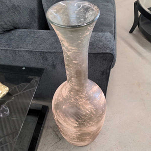 Frosted Glass Floor Vase