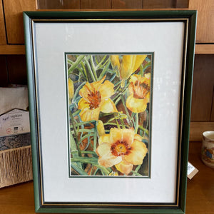 'Day Lilies' Orig. Watercolour by Local Artist Pat MacAulay