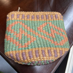 Small Woven Makeup Pouch