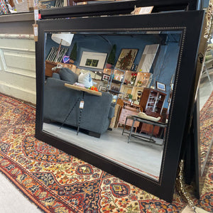 Contemporary Mirror w Black Studded Frame -