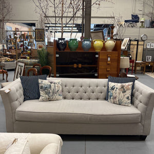 Soft Grey Tufted Sofa