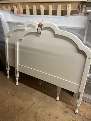 Baronet Candian Made Single White Bedframe w Headboard