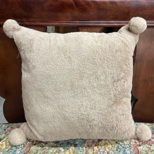Faux Fur Cushion with PomPom - SH2029
