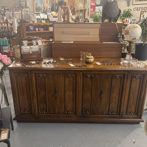 Walnut Sideboard w Carved Front