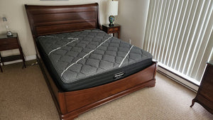 Durham Furniture Solid Mahogany Queen Sleigh Bed Frame HB FB, Rails, Slats)