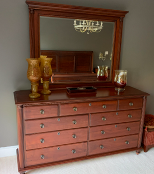 Durham Furniture - Savile Row - Mahogany Dresser & Mirror