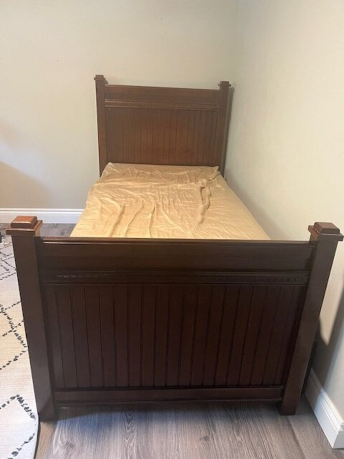 Mahogany Single Captain's Bed