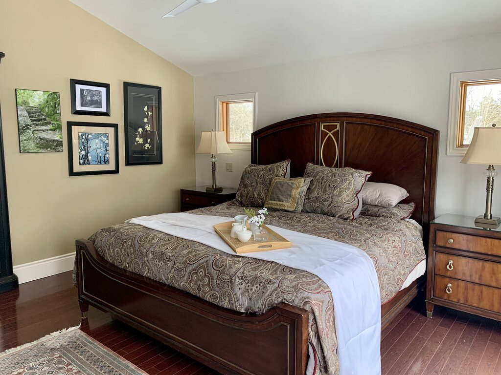 St. Tropez King Palais Bed Frame - HB FB Rails Slats Hardware