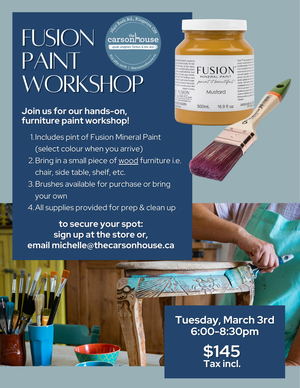 Fusion Mineral Paint Workshop