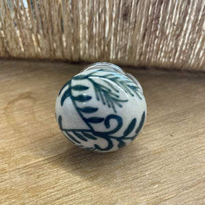 Knob - Ceramic Lavigna Dark Green Paint 8020551