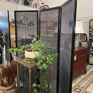 Black Matchstick Room Divider Screen