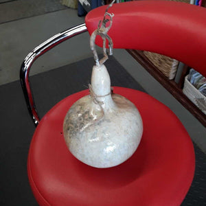 White Decorative Painted Gourd