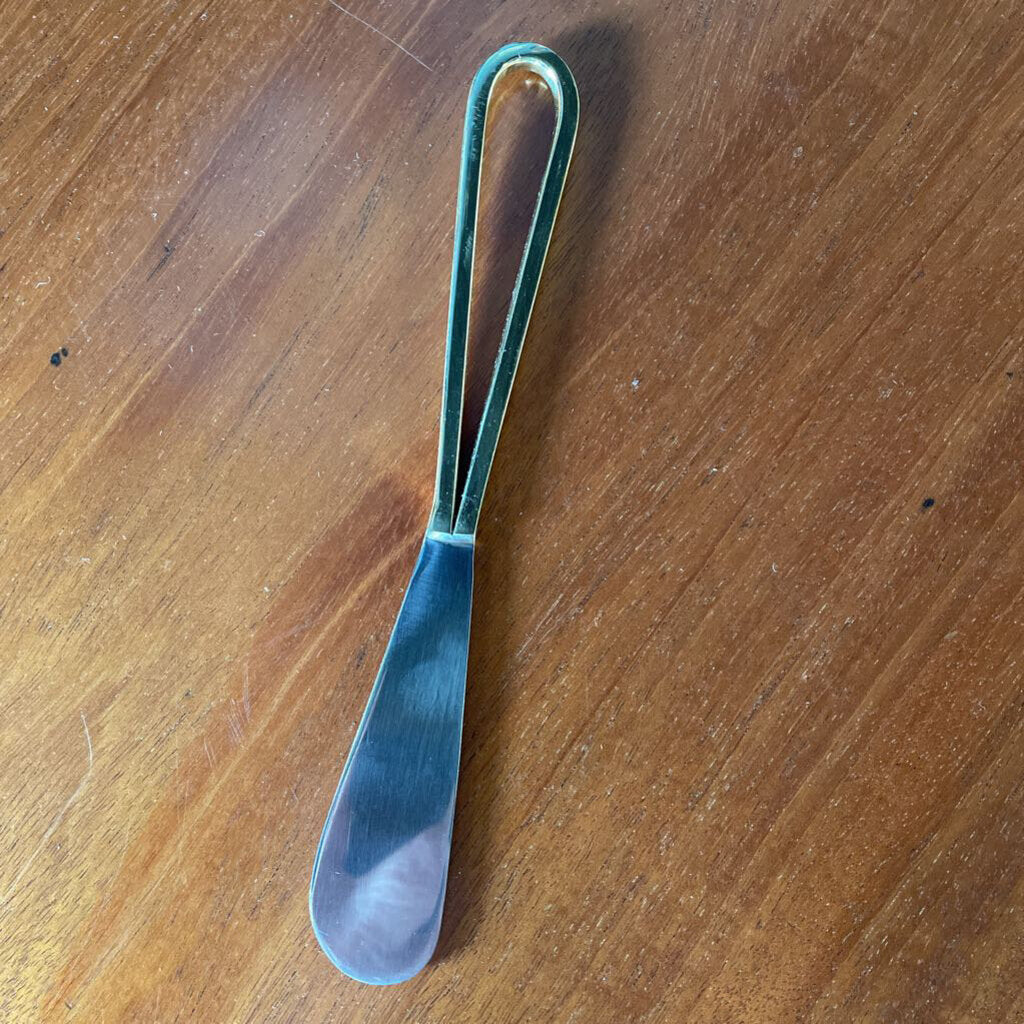 Gold Loop Handle Pate/Butter Spreader