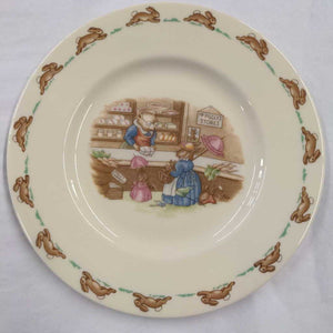 Royal Doulton Bunnykins Plate - Mr. Piggly's Store