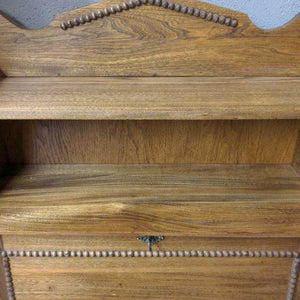 Westlake Tiger Maple Secretary Desk w Upper & Lower Bookcase