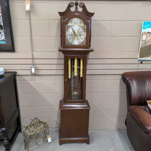 Mahogany Hentschel Grandmother Chime Clock