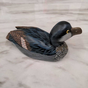 Wooden Hand Crafted Duck w Brown Bill