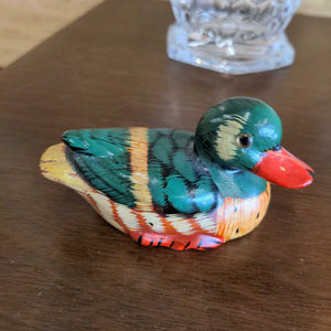 Ceramic Green & Red Duck