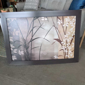 Bowed Print on Board - Brown Grass Brown Frame