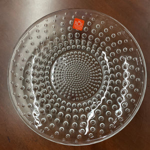 Galassia Clear Glass Soup/Pasta Plate w Dots RC260460