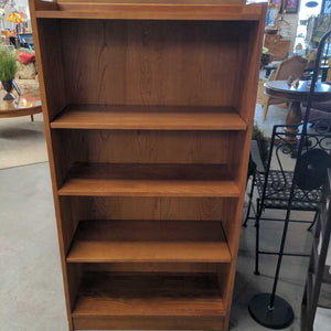 4 Shelf Bookcase - Oak Finish