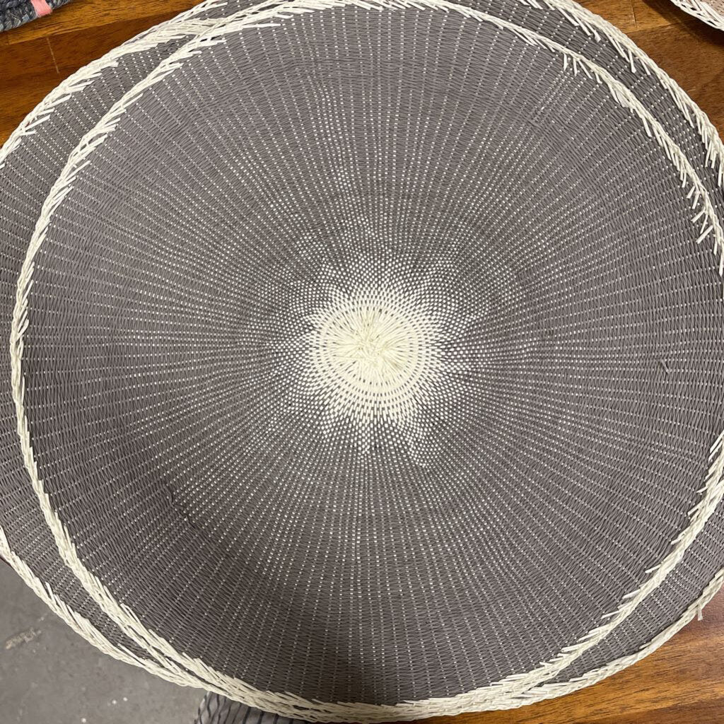 Willa Woven Placemat, Stone Grey
