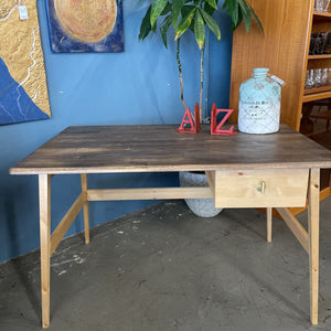 Handcrafted Maple Desk w One Drawer