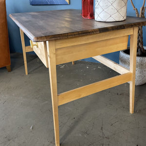 Handcrafted Maple Desk w One Drawer