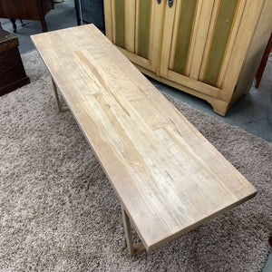 Handcrafted Maple Bench