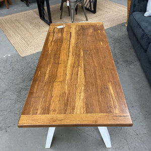 Handcrafted Bamboo Table w Pine Legs