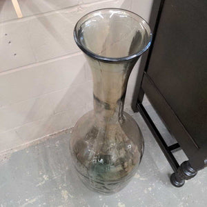 Smoked Glass Floor Vase