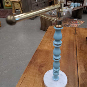 Hand Towel Stand w Turquoise Marble Base