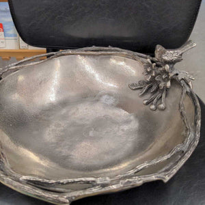 Silver Decorative Bowl w Bird