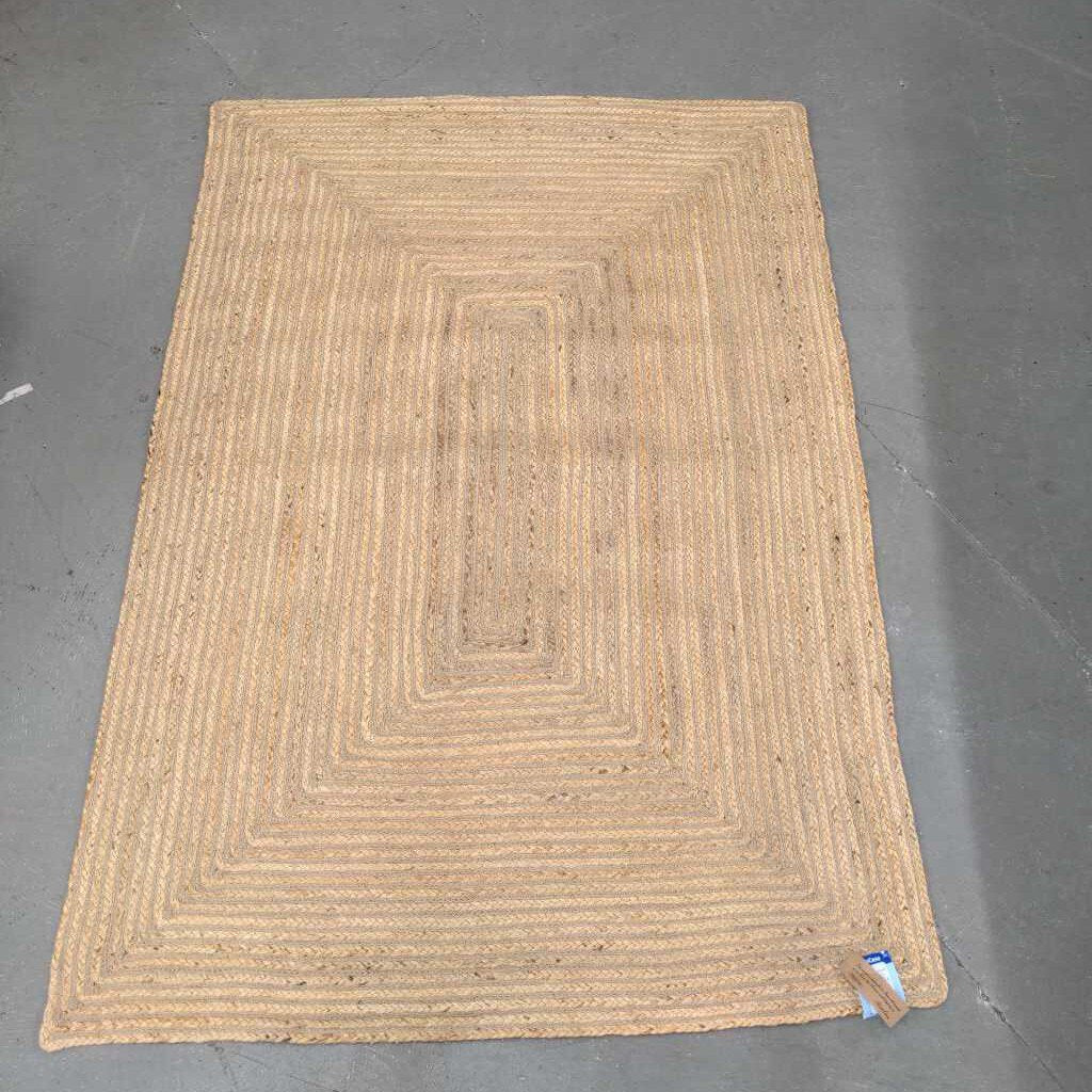 RUG Natural w Block Pattern 42023RRT46