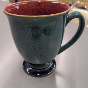 Denby Harlequin Stoneware Footed Coffee Mug