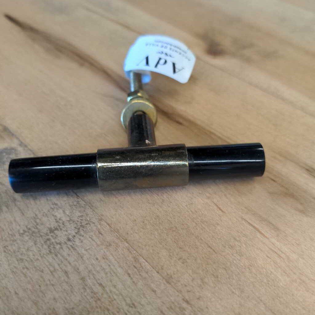 Knob - T Shape Gold Black 8020517