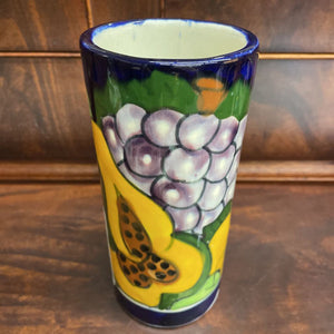 Mexican Ceramic Cup w Fruit Design