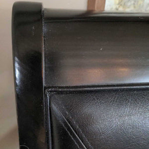 Leather Queen Bed Frame - HB FB Side Rails Slats
