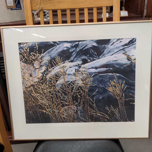 'Shoreline Grasses' Signed Orig. Watercolour by Local Artist Janice P. Van Dijk