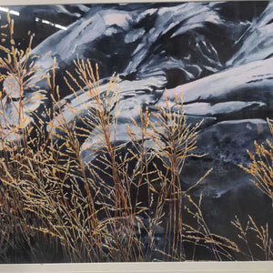 'Shoreline Grasses' Signed Orig. Watercolour by Local Artist Janice P. Van Dijk