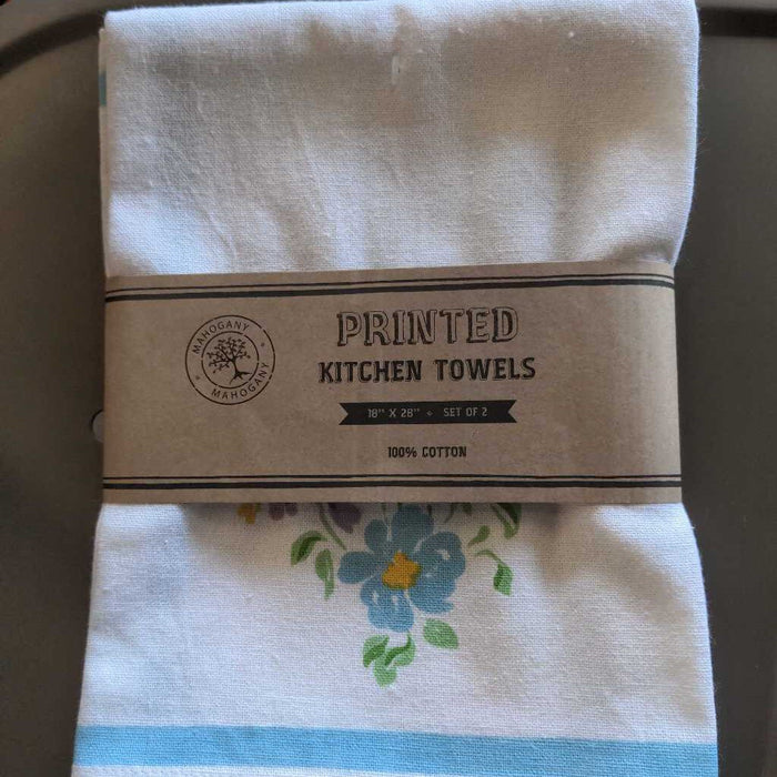 Bloom Printed S/2 Kitchen Towels K128KT