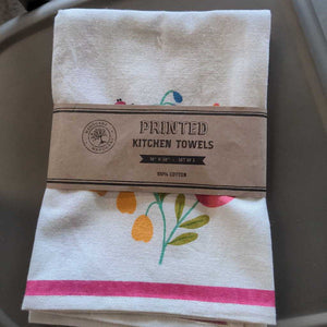 Flower Market S/2 Printed Kitchen Towels K132KT