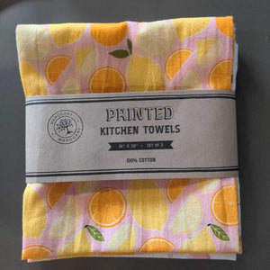 Fruits Floursack S/3 Printed Kitchen Towels KS110