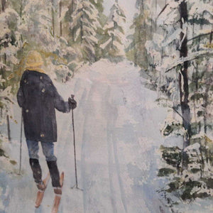 "Cross Country" - Watercolour - by Pat MacAulay - Local Artist