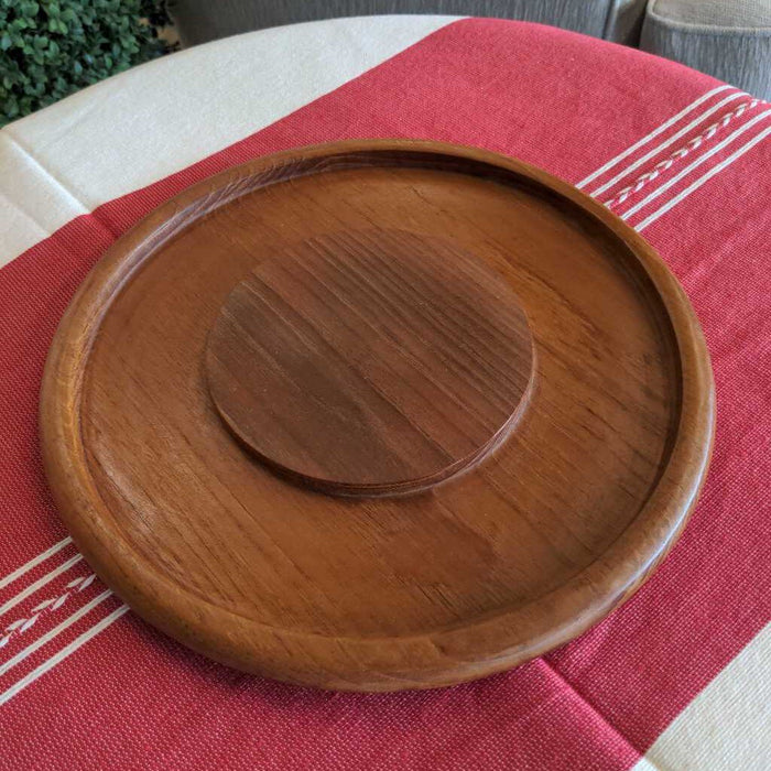 Teak Round Cheese Platter