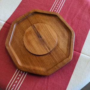 Teak Octagonal Cheese Platter