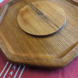 Teak Octagonal Cheese Platter