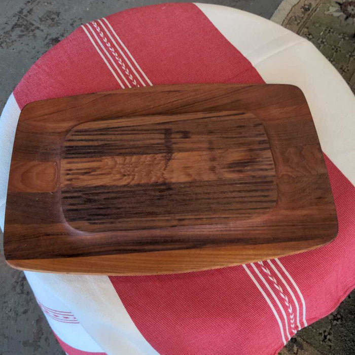 Teak Rectangular Bowed Platter