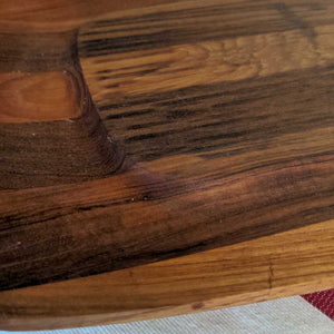 Teak Rectangular Bowed Platter