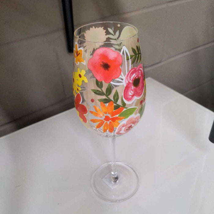 Bold Floral Glass - Fiesta-GOB